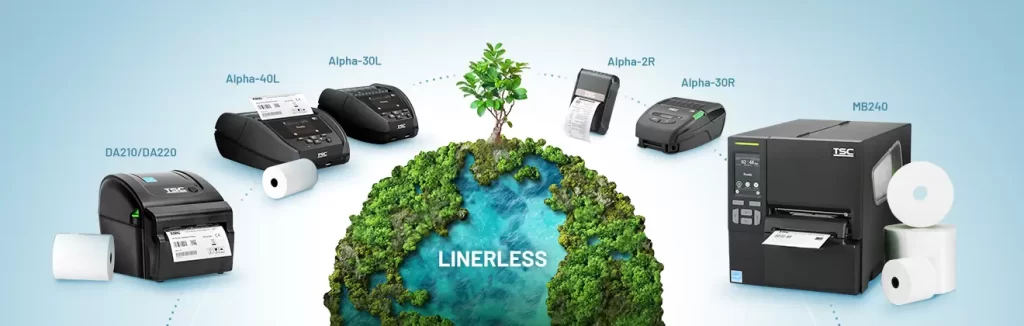 different types of linerless printers